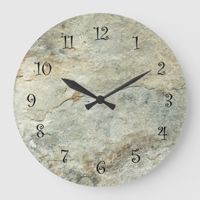 Stone Look Kitchen Wall Clocks (Front)