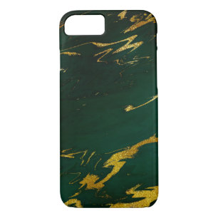 Stone Marble Emerald Gold Black iPhone Samsung iPhone 8/7 Case