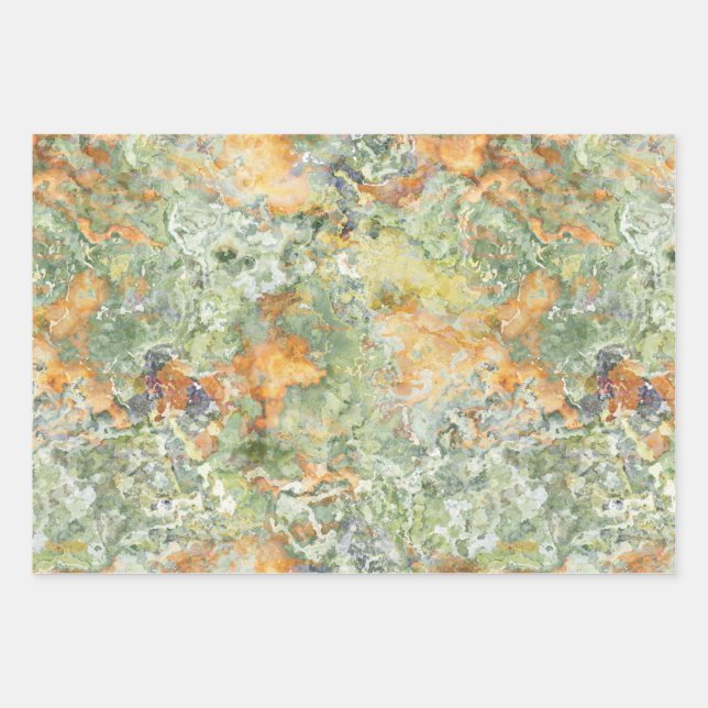 Stone marble theme pattern Wrapping Paper Sheets (Front)