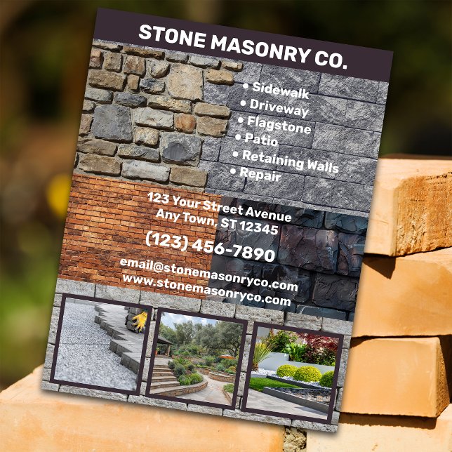 Stone Masonry Business Flyer (Creator Uploaded)