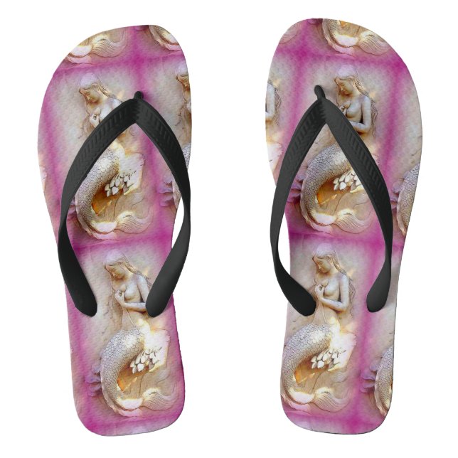 stone mermaid  pink jandals (Footbed)