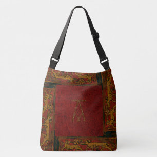 Stone Monogram Letter A Crossbody Bag