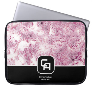 Stone Monogram Wine Laptop Sleeve