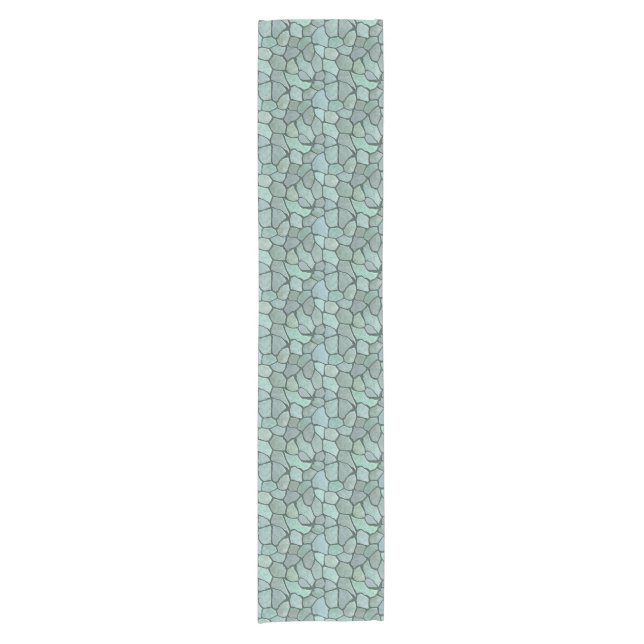 Stone Mosaic Pattern Short Table Runner (Front)