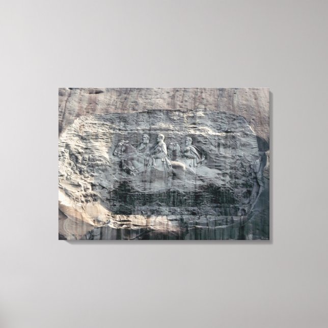 Stone Mountain Georgia Carving Canvas Print (Front)