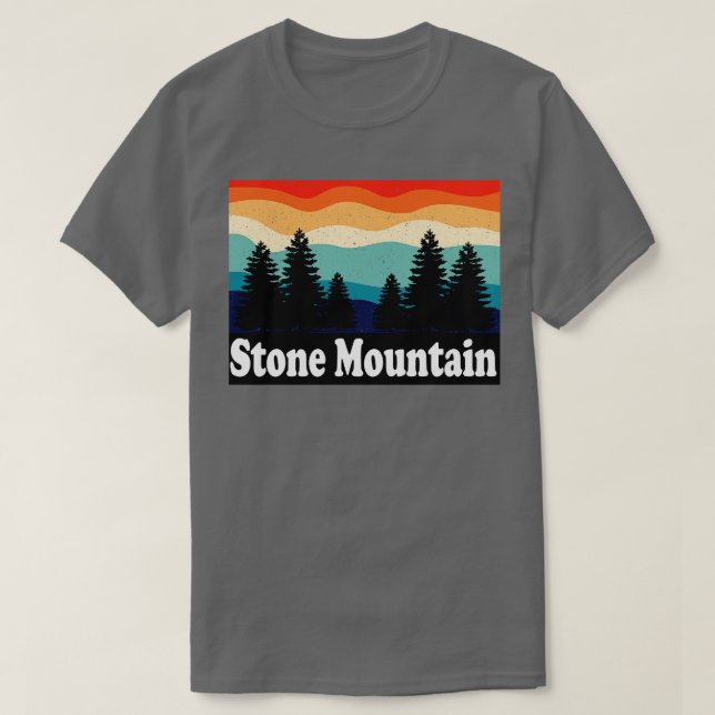 Stone Mountain Georgia Retro T-Shirt (Design Front)