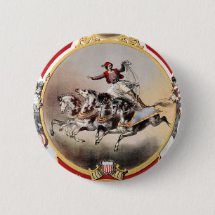 Stone & Murray's Circus, Circa 1870. 6 Cm Round Badge