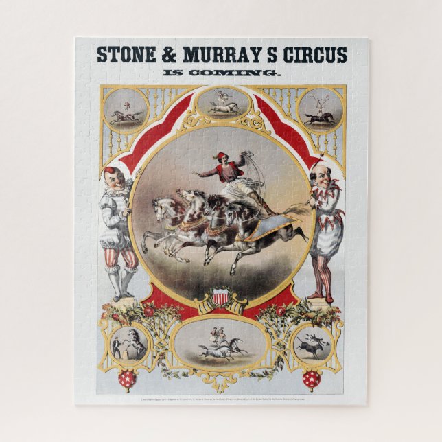 Stone & Murray's Circus, Circa 1870. Jigsaw Puzzle (Vertical)