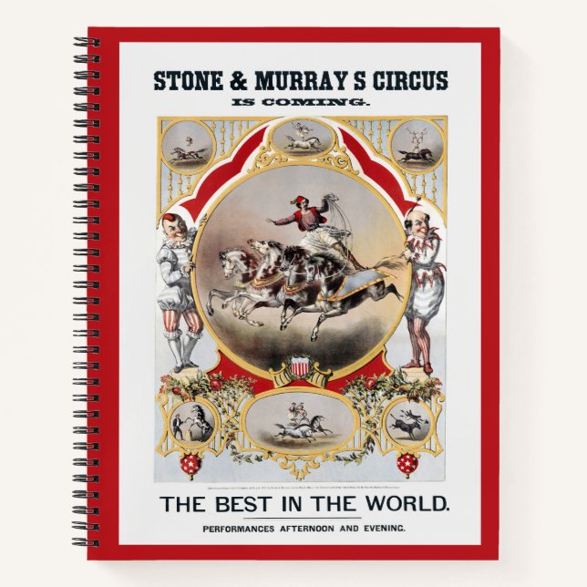 Stone & Murray's Circus, Circa 1870. Notebook (Front)