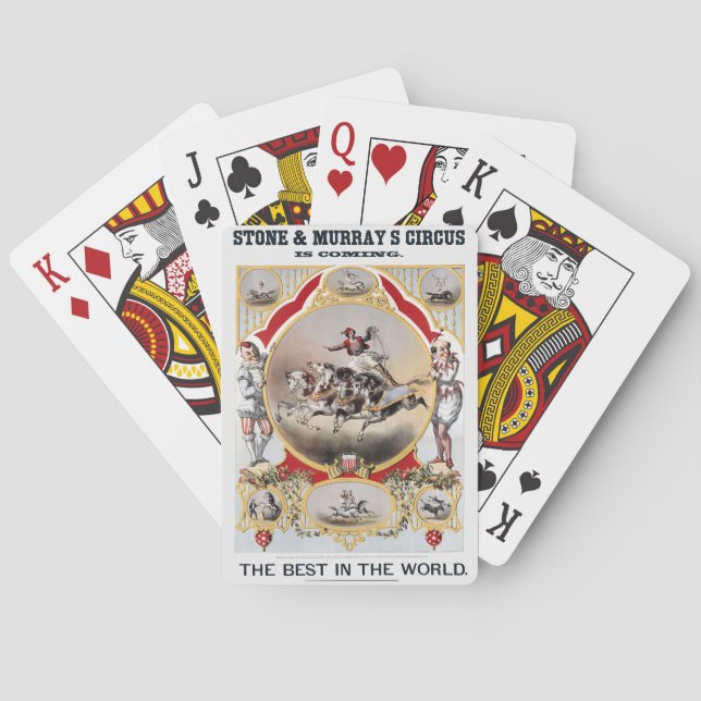 Stone & Murray's Circus, Circa 1870. Playing Cards (Back)