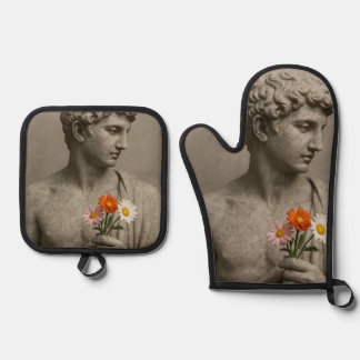 stone oven mitt & pot holder set