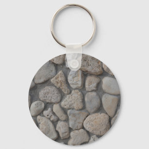 Stone pattern key ring