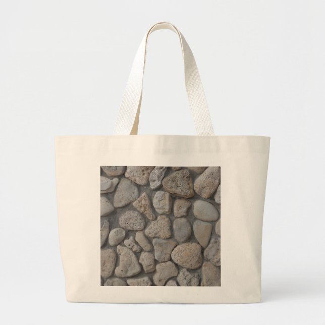 Stone pattern large tote bag (Front)