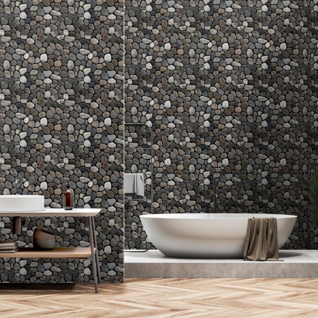 Stone Pebble Rock Wallpaper (Bathroom)