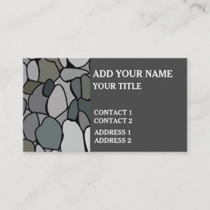 Stone Pebbles  Business Card