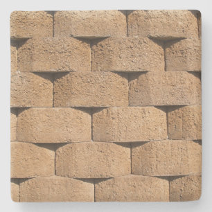 Stone Retaining Wall Texture, Square coaster