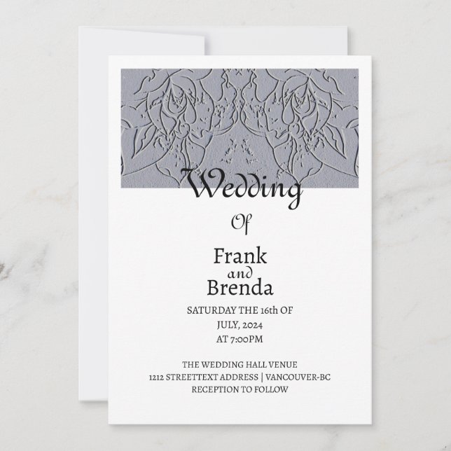 Stone Rose Invitation (Front)