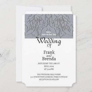 Stone Rose Wedding Invitation