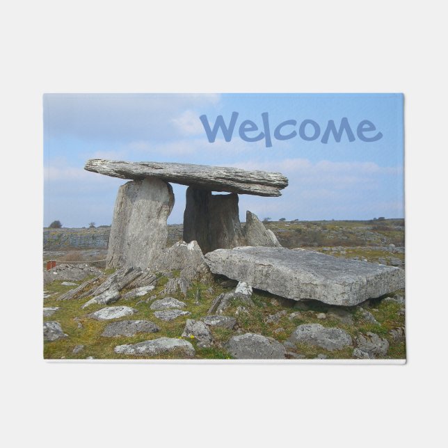 Stone Ruin In Ireland Doormat (Front)