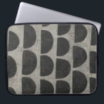 Stone - Semicircles Laptop Sleeve<br><div class="desc">Stone V by Chariklia Zarris. Pattern with repeating semicircles.</div>