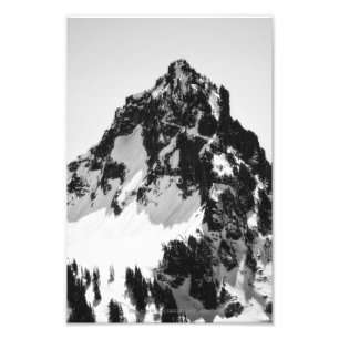 Stone, Snow and Trees Photo Print