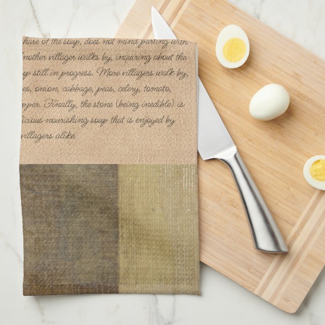 Stone Soup Folklore Treasures | Tea Towel (Quarter Fold)