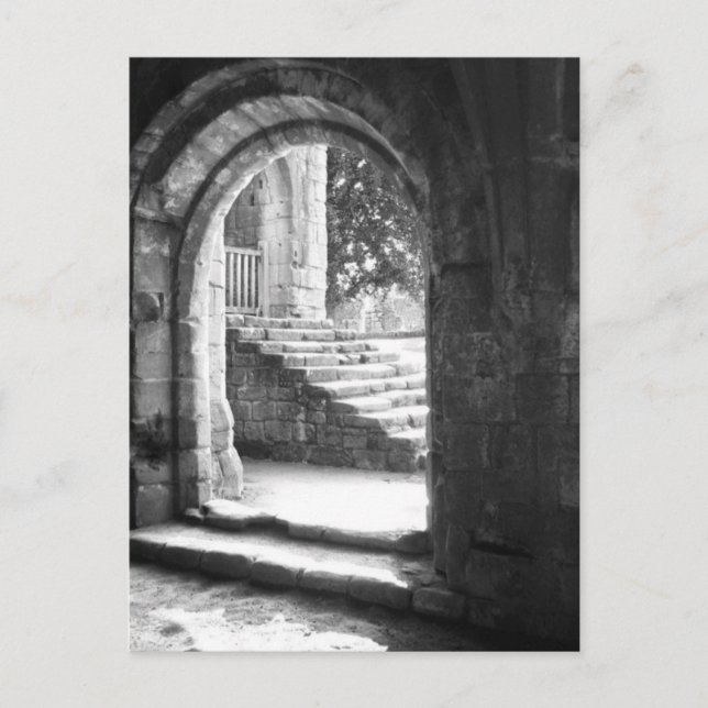 Stone Stairs In Fountains Abbey Postcard (Front)