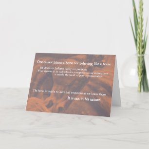 STONE STEED Greeting Card