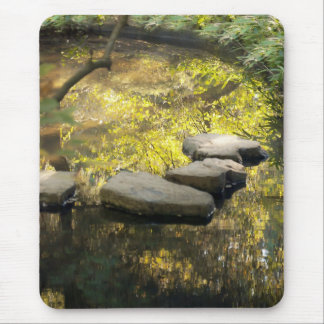 Stone Steps Across A Pond Mouse Pad