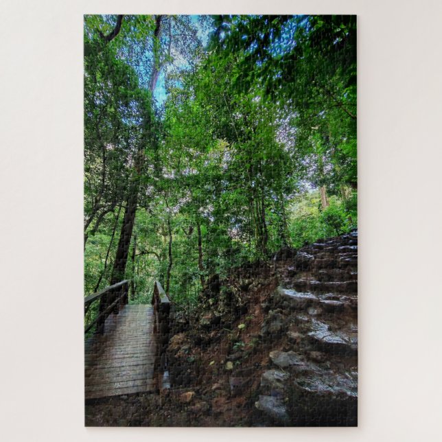 Stone Steps Through Green Jigsaw Puzzle (Vertical)