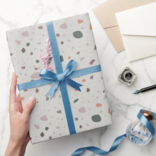 Stone Terrazzo Pattern  Wrapping Paper