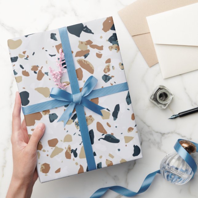 Stone Terrazzo Pattern  Wrapping Paper (Gifting)