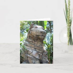 Stone Tiger on a blank note card