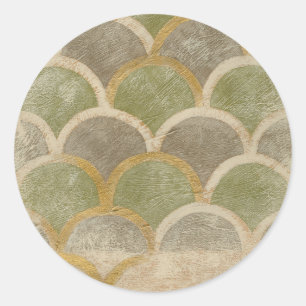 Stone Tile Design by Chariklia Zarris Classic Round Sticker