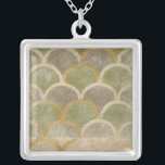 Stone Tile Design by Chariklia Zarris Silver Plated Necklace<br><div class="desc">What looks like a painting of your favourite cobblestone street is really a stone tile design created by Chariklia Zarris. The muted earth tones of the stone tile design beg you to stare at them and contemplate the mysteries of the world. Or at least they'll beg the person you buy...</div>