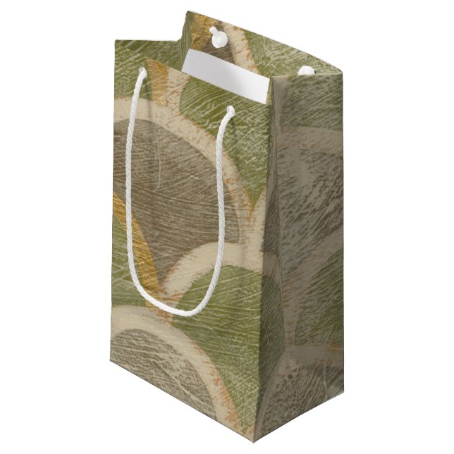 Stone Tile Design by Chariklia Zarris Small Gift Bag (Front Angled)
