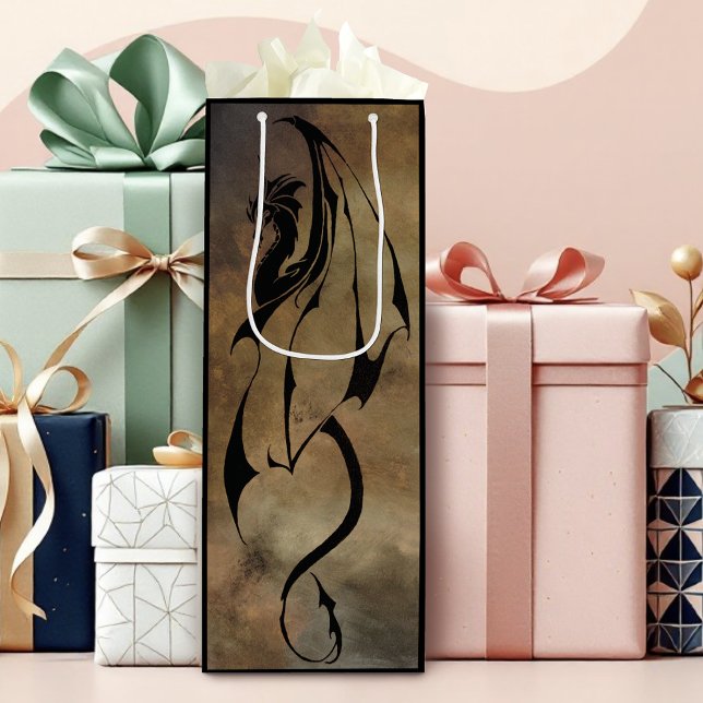 Stone Tile Dragon Wine Gift Bag (Creator Uploaded)