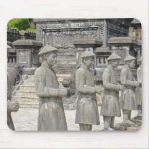 Stone Tomb Statues Mouse Pad