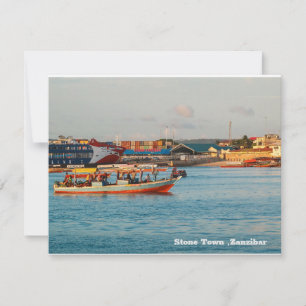 Stone Town , Zanzibar Africa Card