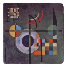 Stone TRIVET - "Counter Weights" - W. Kandinsky