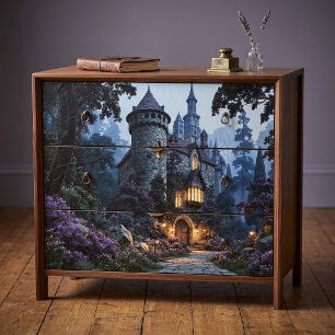 Stone Turret Fantasy Castle Decoupage Tissue Paper