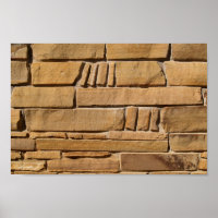 Stone Wall Background Canvas or Poster