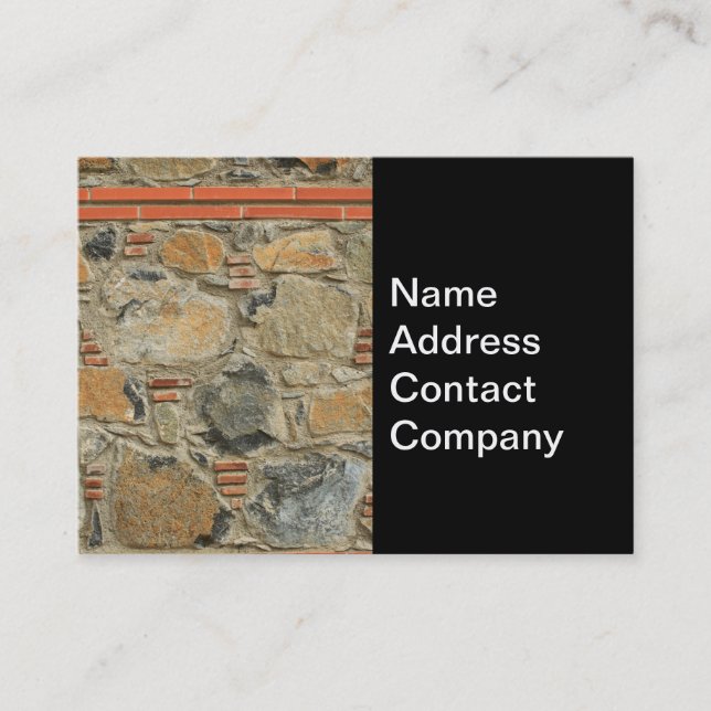 Stone wall business card (Front)
