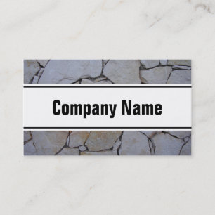 Stone wall business card template