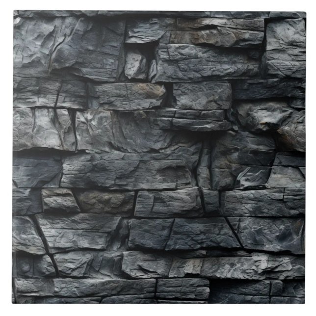 Stone Wall Illusion Tile (The complete printed tile design. Tiles sold individually.)