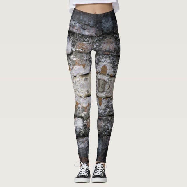 Stone Wall - Power Yoga Leggings (Front)