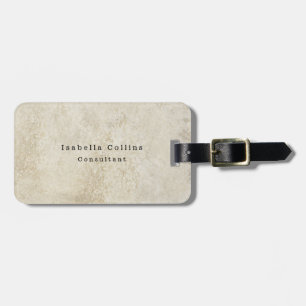 Stone Wall Simple Plain Minimalist Creative Modern Luggage Tag