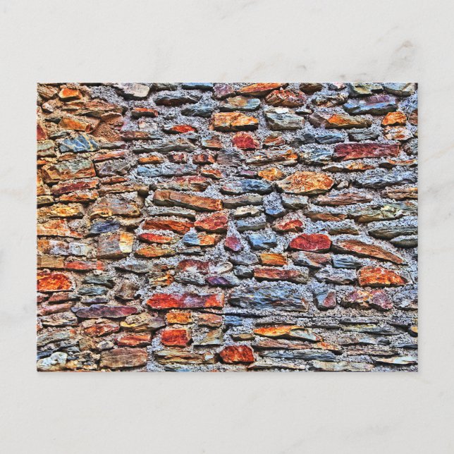 Stone wall texture postcard (Front)