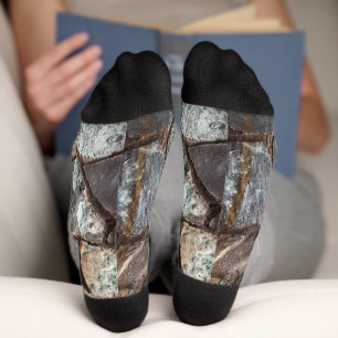 Stone wall texture socks