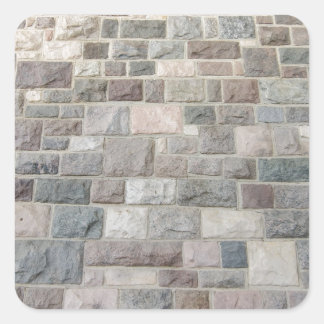Stone wall texture square sticker